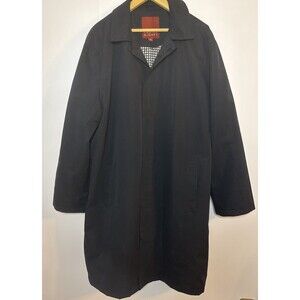 Trench Coat Womens XL Navy Blue Rain Outdoor Classic Insulated Capsule Wardrobe